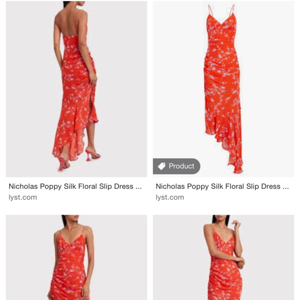Nicholas red floral dress!